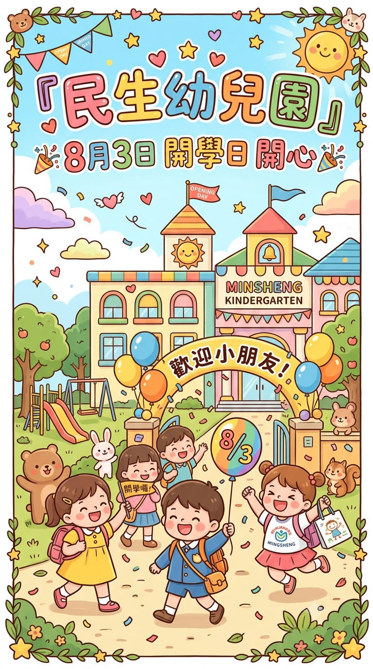 0開學海報